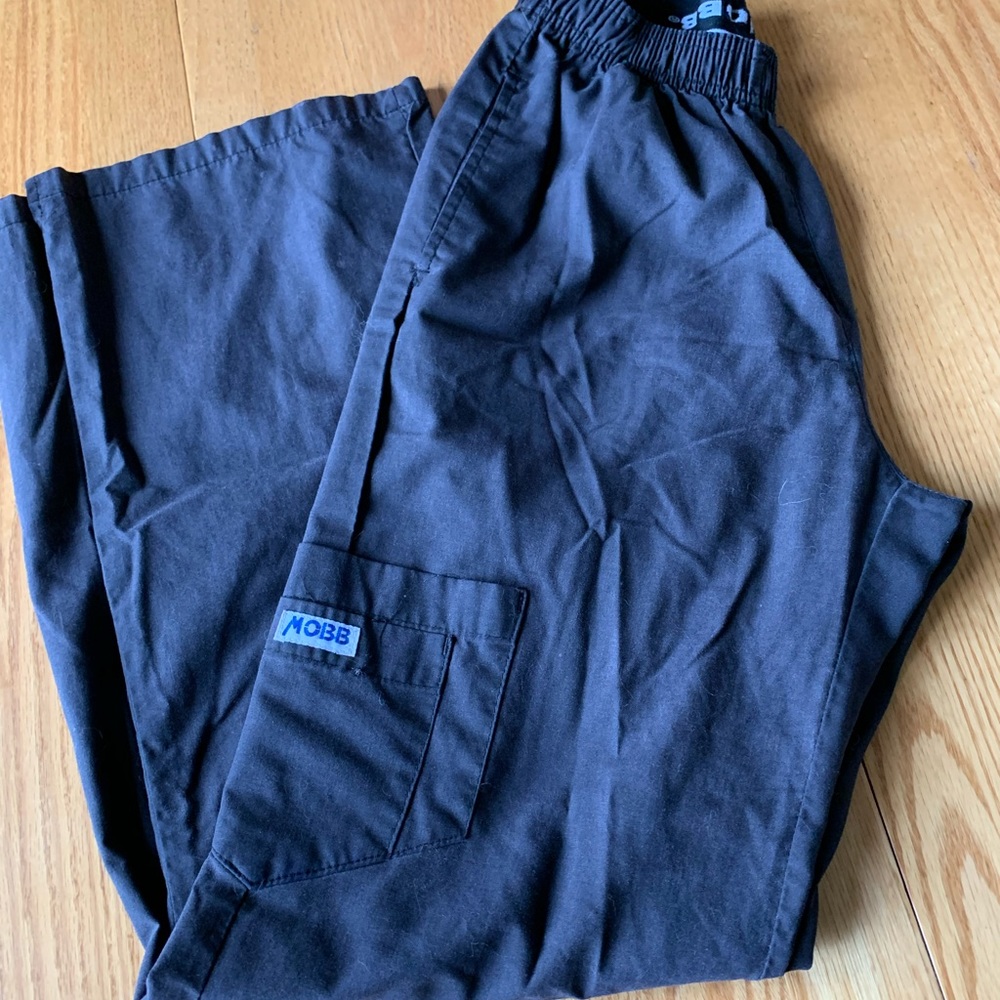 Black scrub pants